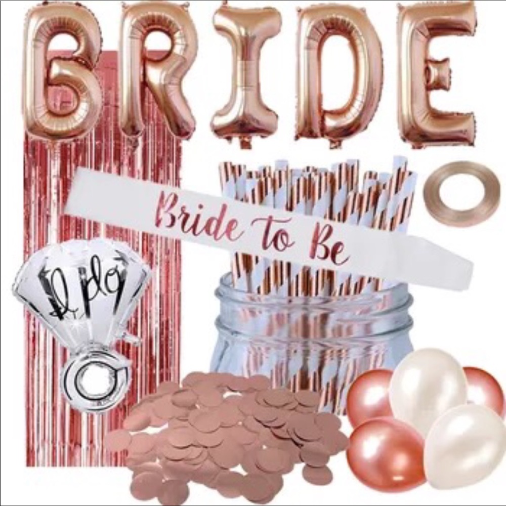 Bachelorette party bridal shower balloons decor